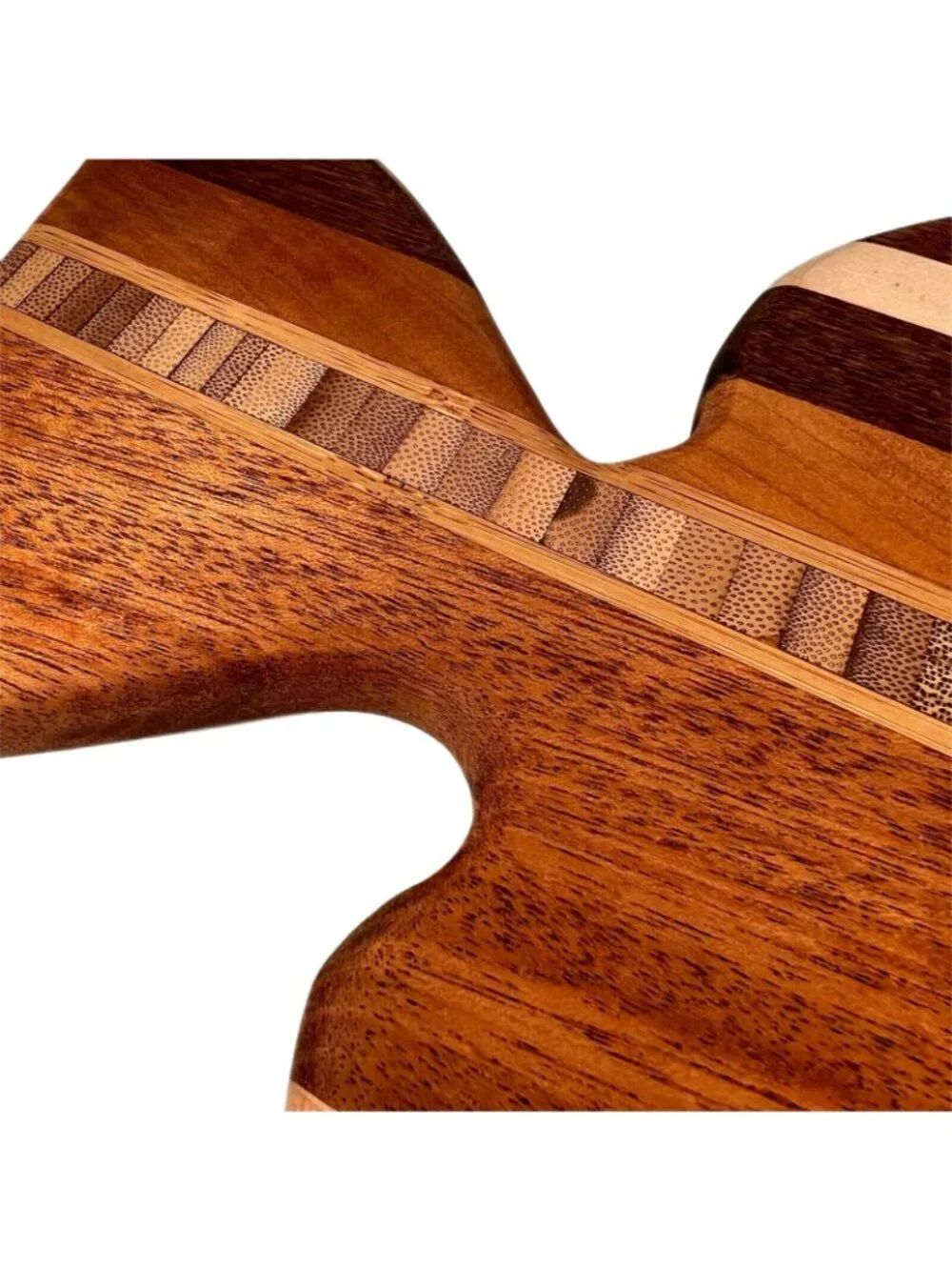 Handmade Inlaid Fish Cutting Board Hard Wood Charcuterie Cheese